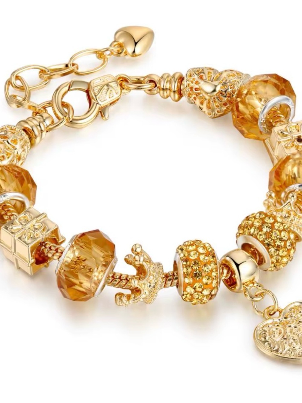18k Gold Plated Charm bracelet